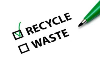recycle or waste check box