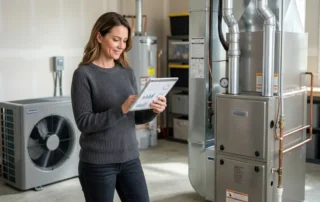 women view table comparing cost between heat pump and furnace